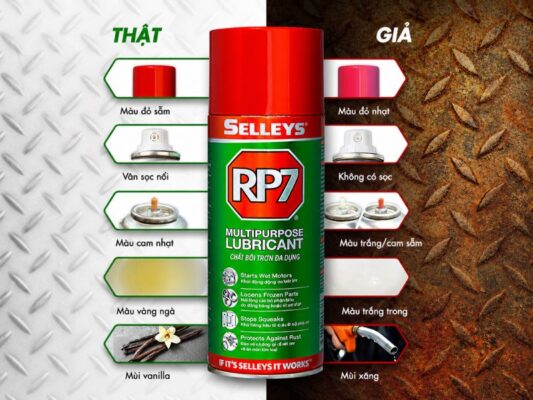 Cách nhận biết dầu RP7 chính hãng