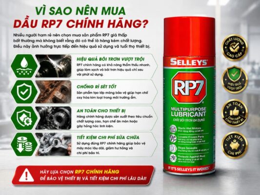 Vì sao nên mua dầu RP7 chính hãng?