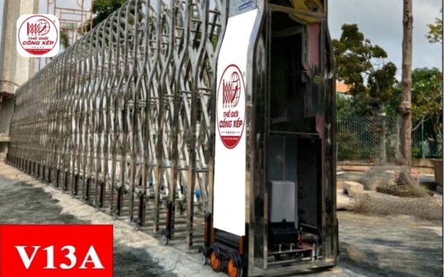 bảng giá cổng xếp inox