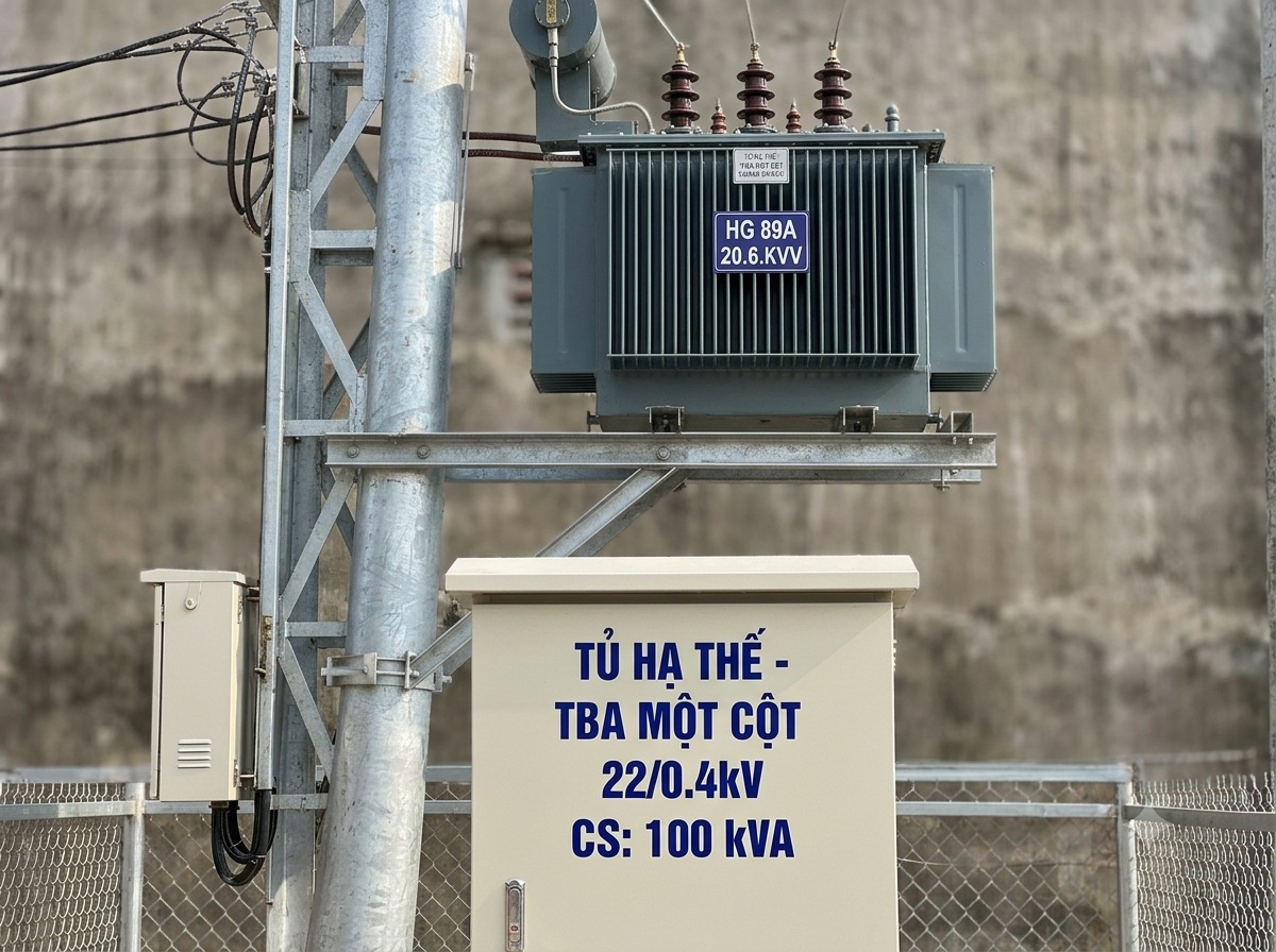 Trạm biến áp một cột