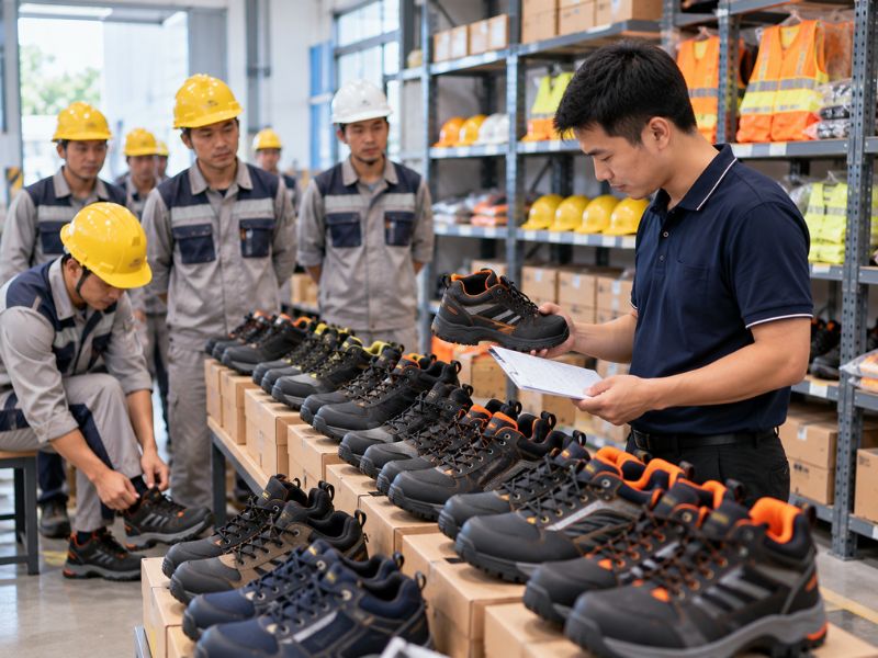 Giày bảo hộ lao động chính hãng Hà Nội cho doanh nghiệp