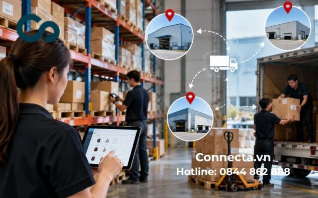 odoo quản lý kho - Quản lý nhiều kho và nhiều vị trí lưu trữ